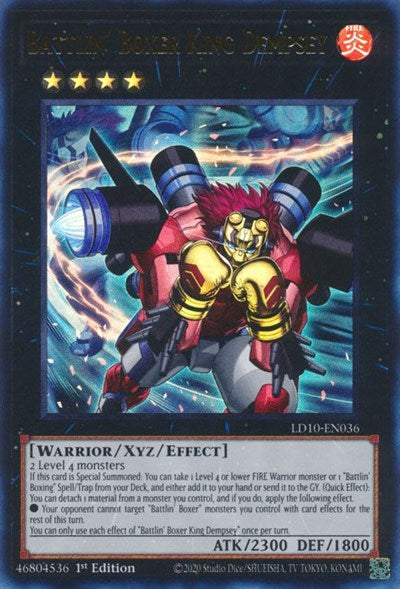 Battlin' Boxer King Dempsey (Ultra Rare) [LD10-EN036-UR]