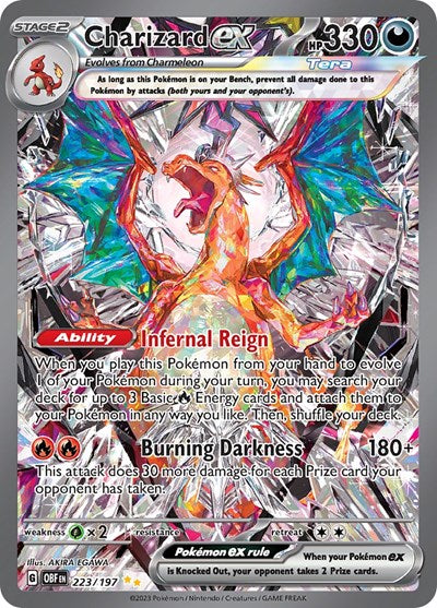 Charizard ex - 223/197 (Special Illustration Rare) [OBF-223-SIR]