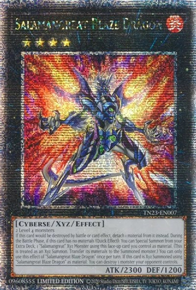 Salamangreat Blaze Dragon (Quarter Century Secret Rare) [TN23-EN007-QCSR]