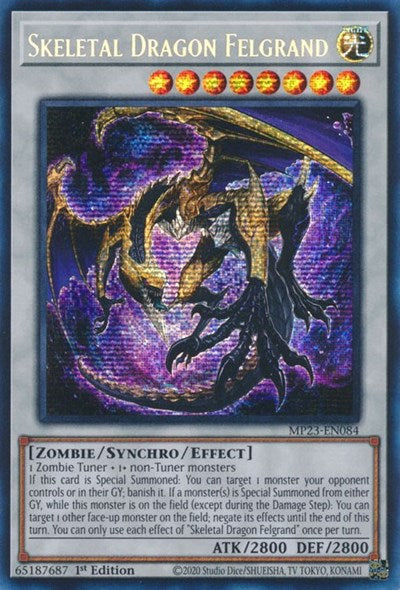 Skeletal Dragon Felgrand (Prismatic Secret Rare) [MP23-EN084-PrSR]