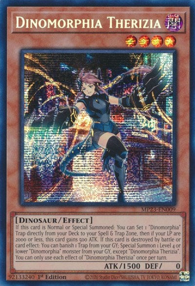 Dinomorphia Therizia (Prismatic Secret Rare) [MP23-EN009-PrSR]