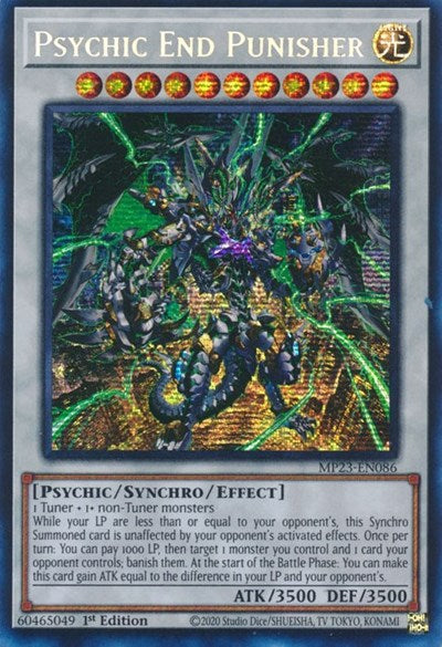 Psychic End Punisher (Prismatic Secret Rare) [MP23-EN086-PrSR]