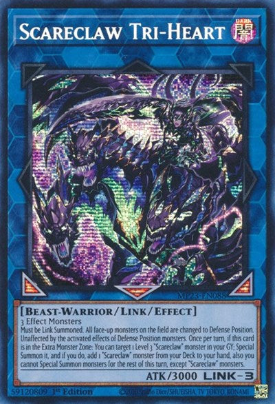Scareclaw Tri-Heart (Prismatic Secret Rare) [MP23-EN088-PrSR]