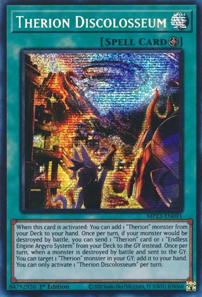 Therion Discolosseum (Prismatic Secret Rare) [MP23-EN091-PrSR]