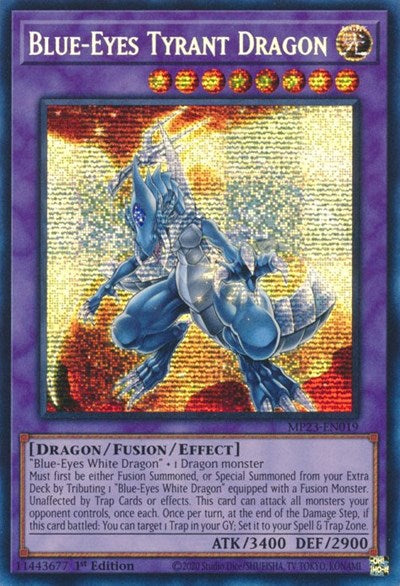 Blue-Eyes Tyrant Dragon (Prismatic Secret Rare) [MP23-EN019-PrSR]