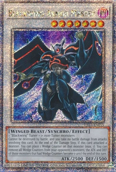 Blackwing Armor Master (Quarter Century Secret Rare) [TN23-EN015-QCSR]