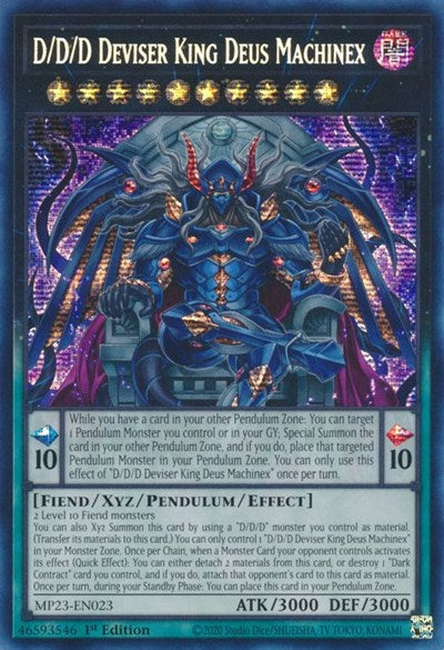 D/D/D Deviser King Deus Machinex (Prismatic Secret Rare) [MP23-EN023-PrSR]