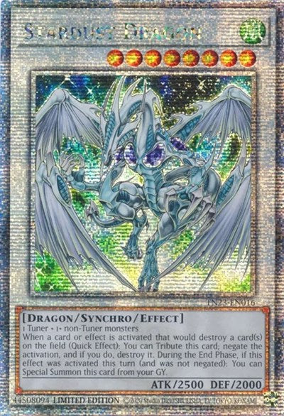 Stardust Dragon (Quarter Century Secret Rare) [TN23-EN016-QCSR]