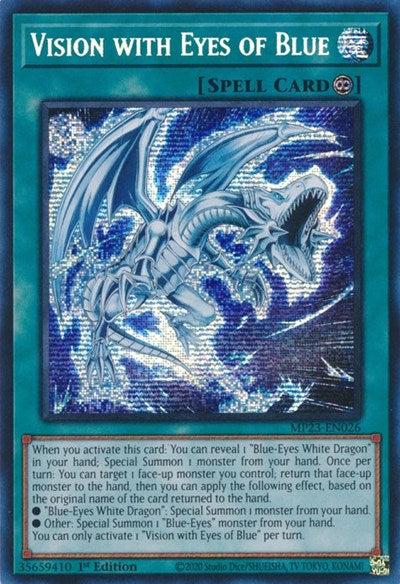 Vision with Eyes of Blue (Prismatic Secret Rare) [MP23-EN026-PrSR]