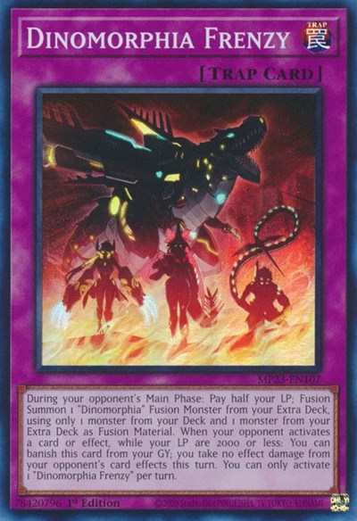 Dinomorphia Frenzy (Super Rare) [MP23-EN107-SuR]