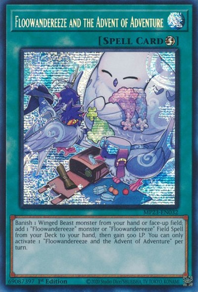 Floowandereeze and the Advent of Adventure (Prismatic Secret Rare) [MP23-EN032-PrSR]