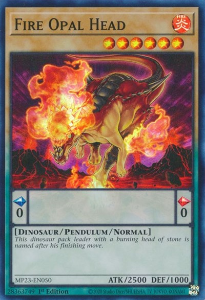 Fire Opal Head (Super Rare) [MP23-EN050-SuR]