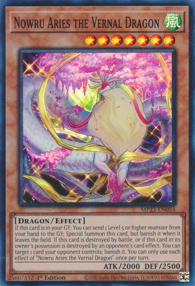 Nowru Aries the Vernal Dragon (Super Rare) [MP23-EN054-SuR]