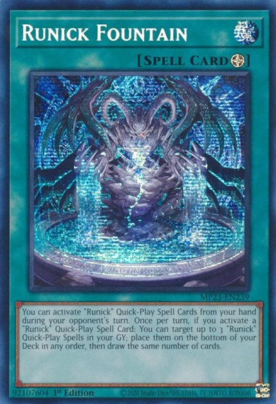Runick Fountain (Prismatic Secret Rare) [MP23-EN239-PrSR]