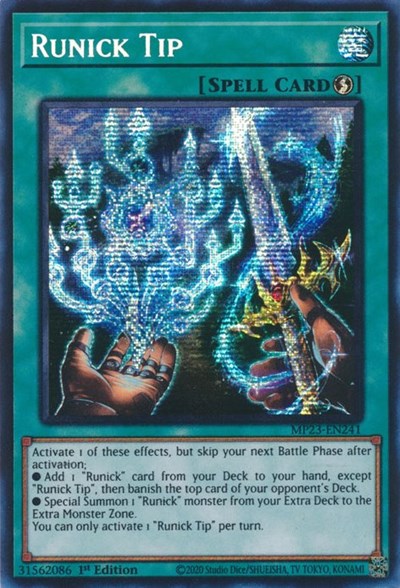Runick Tip (Prismatic Secret Rare) [MP23-EN241-PrSR]