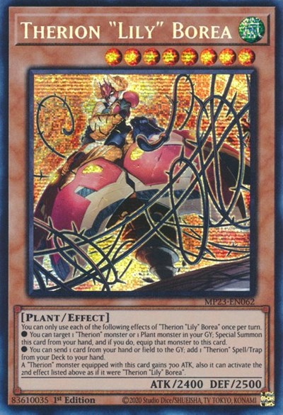 Therion "Lily" Borea (Prismatic Secret Rare) [MP23-EN062-PrSR]