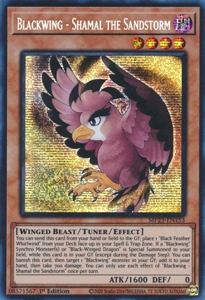 Blackwing - Shamal the Sandstorm (Prismatic Secret Rare) [MP23-EN153-PrSR]