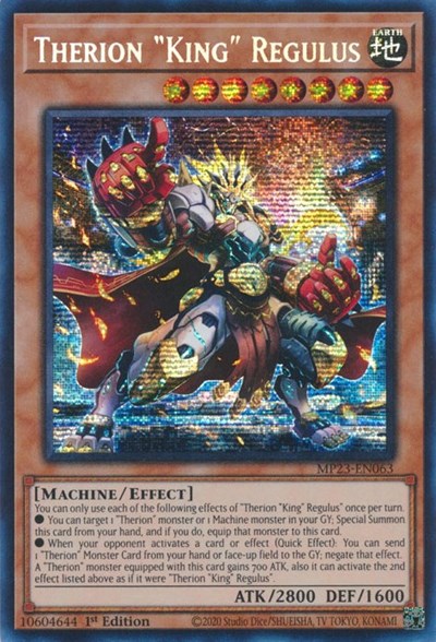Therion "King" Regulus (Prismatic Secret Rare) [MP23-EN063-PrSR]
