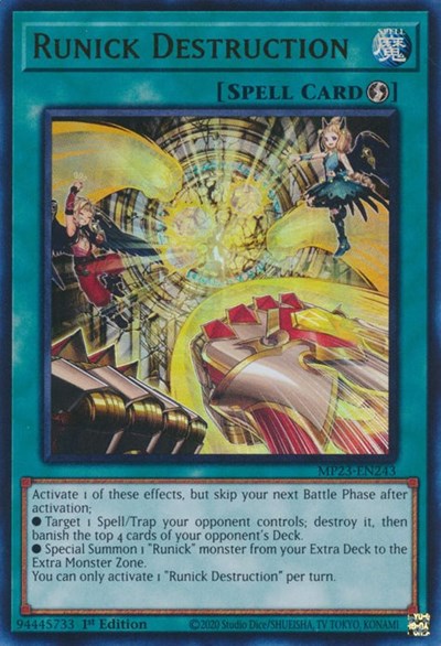 Runick Destruction (Ultra Rare) [MP23-EN243-UR]
