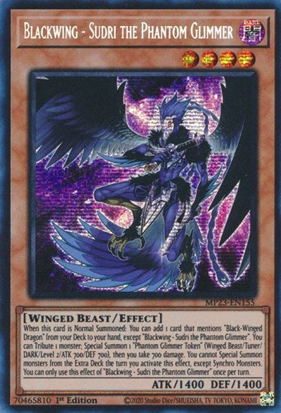 Blackwing - Sudri the Phantom Glimmer (Prismatic Secret Rare) [MP23-EN155-PrSR]