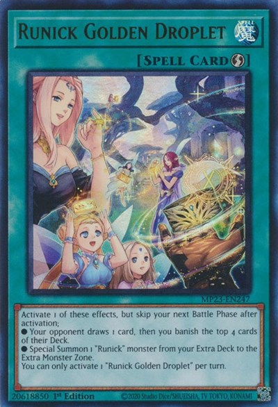 Runick Golden Droplet (Ultra Rare) [MP23-EN247-UR]
