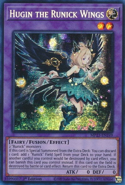 Hugin the Runick Wings (Prismatic Secret Rare) [MP23-EN249-PrSR]