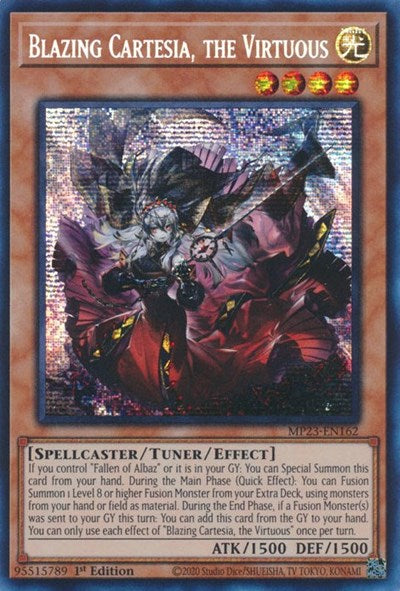 Blazing Cartesia, the Virtuous (Prismatic Secret Rare) [MP23-EN162-PrSR]