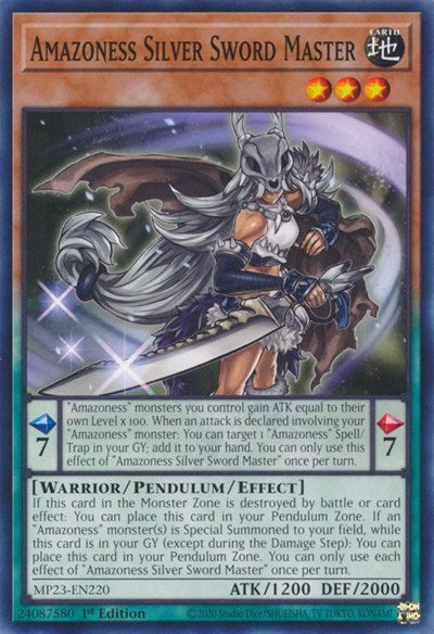 Amazoness Silver Sword Master (Common) [MP23-EN220-C]