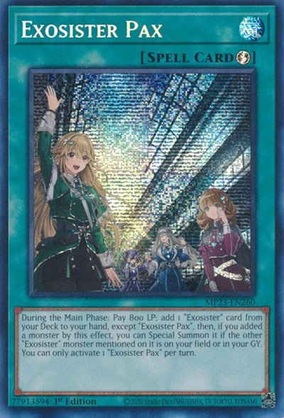 Exosister Pax (Prismatic Secret Rare) [MP23-EN260-PrSR]