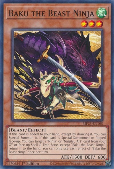Baku the Beast Ninja (Common) [MP23-EN168-C]