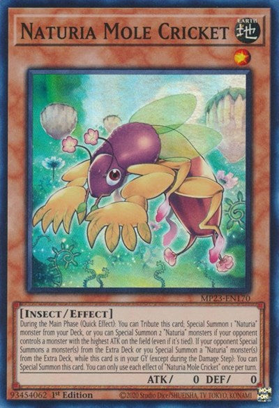 Naturia Mole Cricket (Super Rare) [MP23-EN170-SuR]