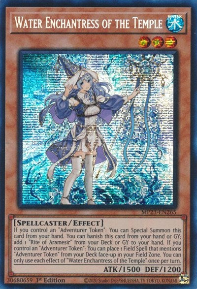 Water Enchantress of the Temple (Prismatic Secret Rare) [MP23-EN265-PrSR]