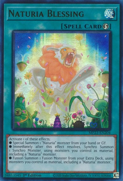 Naturia Blessing (Ultra Rare) [MP23-EN204-UR]