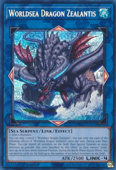 Worldsea Dragon Zealantis (Prismatic Secret Rare) [MP23-EN193-PrSR]