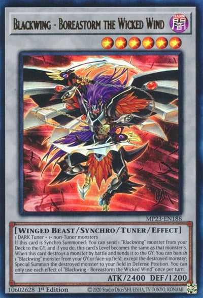 Blackwing - Boreastorm the Wicked Wind (Ultra Rare) [MP23-EN188-UR]