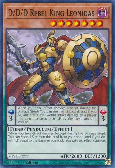 D/D/D Rebel King Leonidas (Common) [MP23-EN277-C]
