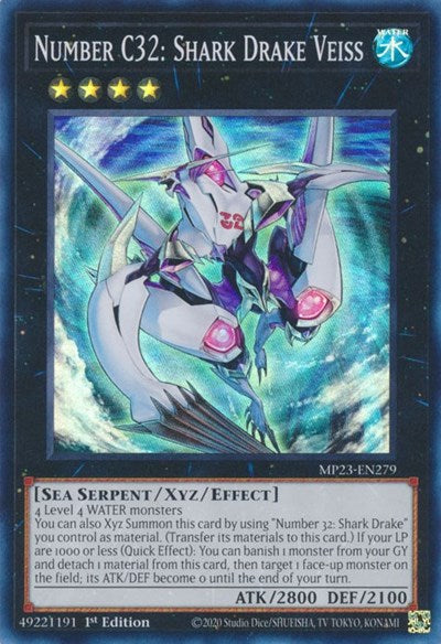 Number C32: Shark Drake Veiss (Super Rare) [MP23-EN279-SuR]