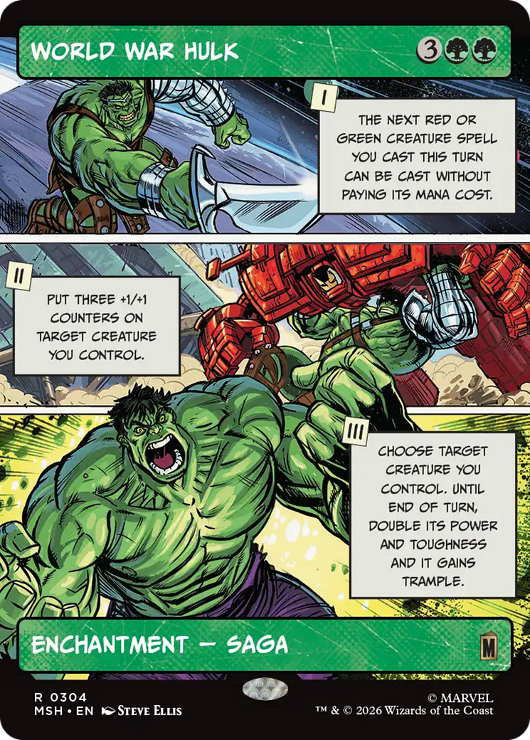 World War Hulk - Borderless - Showcase - Full Art [MSH-304]
