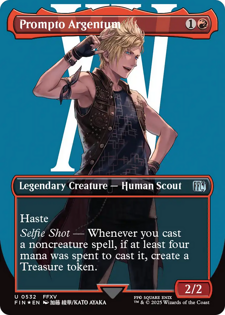 Prompto Argentum - Borderless - Surge Foil - Full Art [FIN-532]
