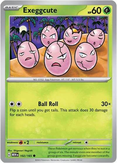 Exeggcute - 102/165 (Common) [MEW-102-C]