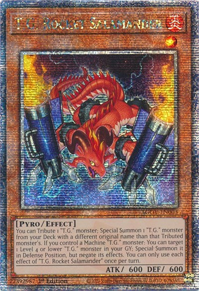 T.G. Rocket Salamander (Quarter Century Secret Rare) [AGOV-EN003-QCSR]