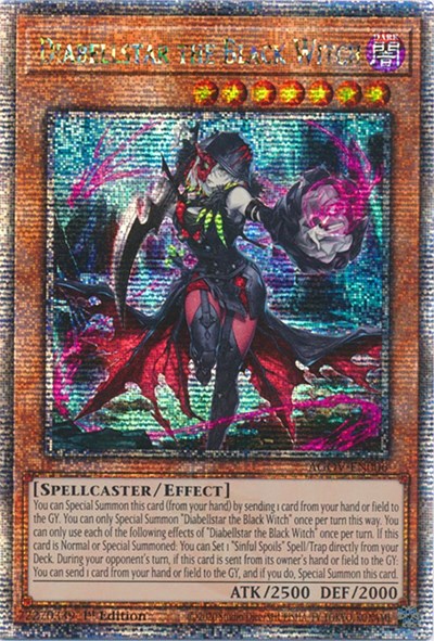Diabellstar the Black Witch (Quarter Century Secret Rare) [AGOV-EN006-QCSR]