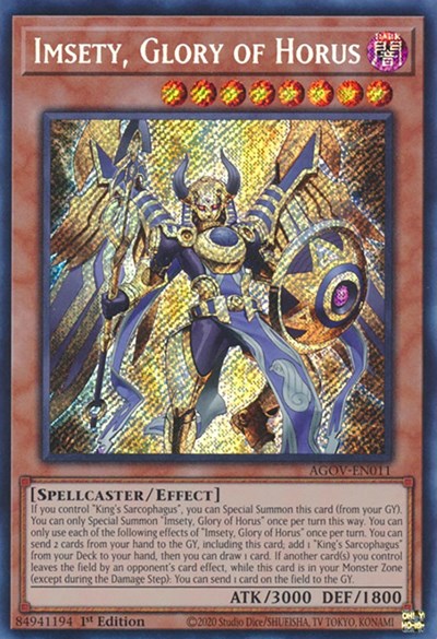 Imsety, Glory of Horus (Secret Rare) [AGOV-EN011-SeR]
