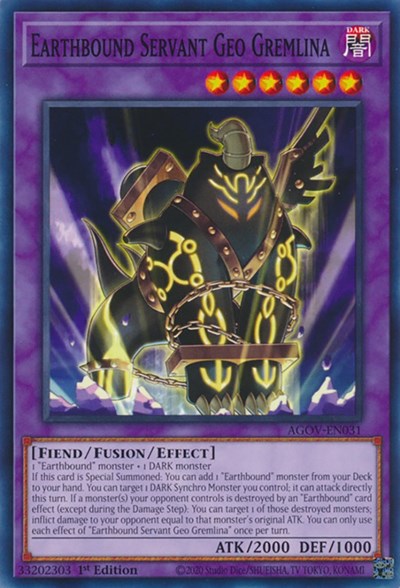 Earthbound Servant Geo Gremlina (Common) [AGOV-EN031-C]