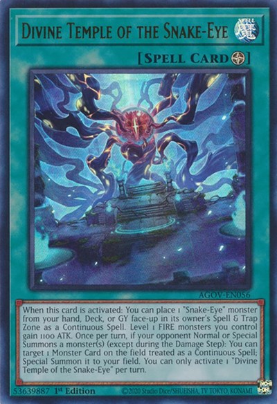 Divine Temple of the Snake-Eye (Ultra Rare) [AGOV-EN056-UR]