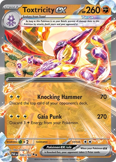 Toxtricity ex - 100/182 (Double Rare) [PAR-100-DR]