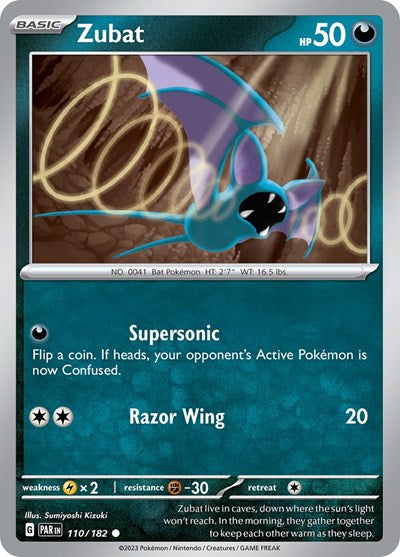 Zubat - 110/182 (Common) [PAR-110-C]