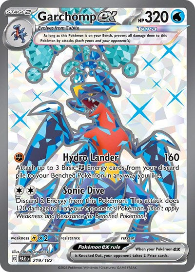 Garchomp ex - 219/182 (Ultra Rare) [PAR-219-UR]