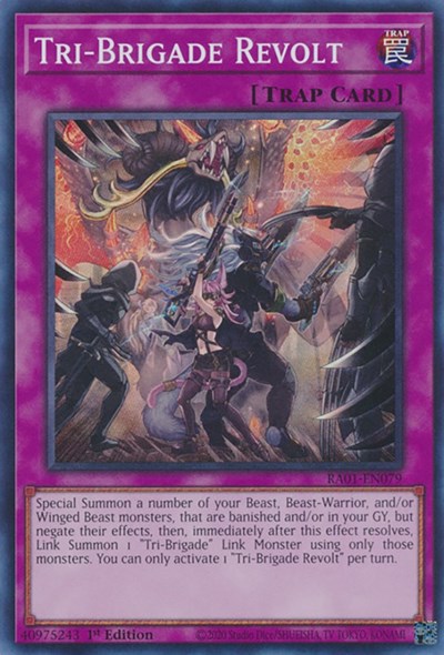 Tri-Brigade Revolt (Super Rare) [RA01-EN079-SuR]