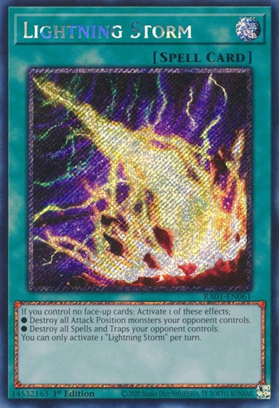 Lightning Storm (Platinum Secret Rare) [RA01-EN061-PlSR]